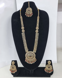 Mustard Yellow Bridal Necklace Set with Matching Earrings