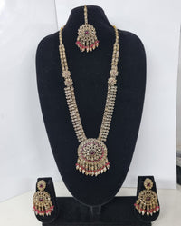 Mustard Yellow Bridal Necklace Set with Matching Earrings
