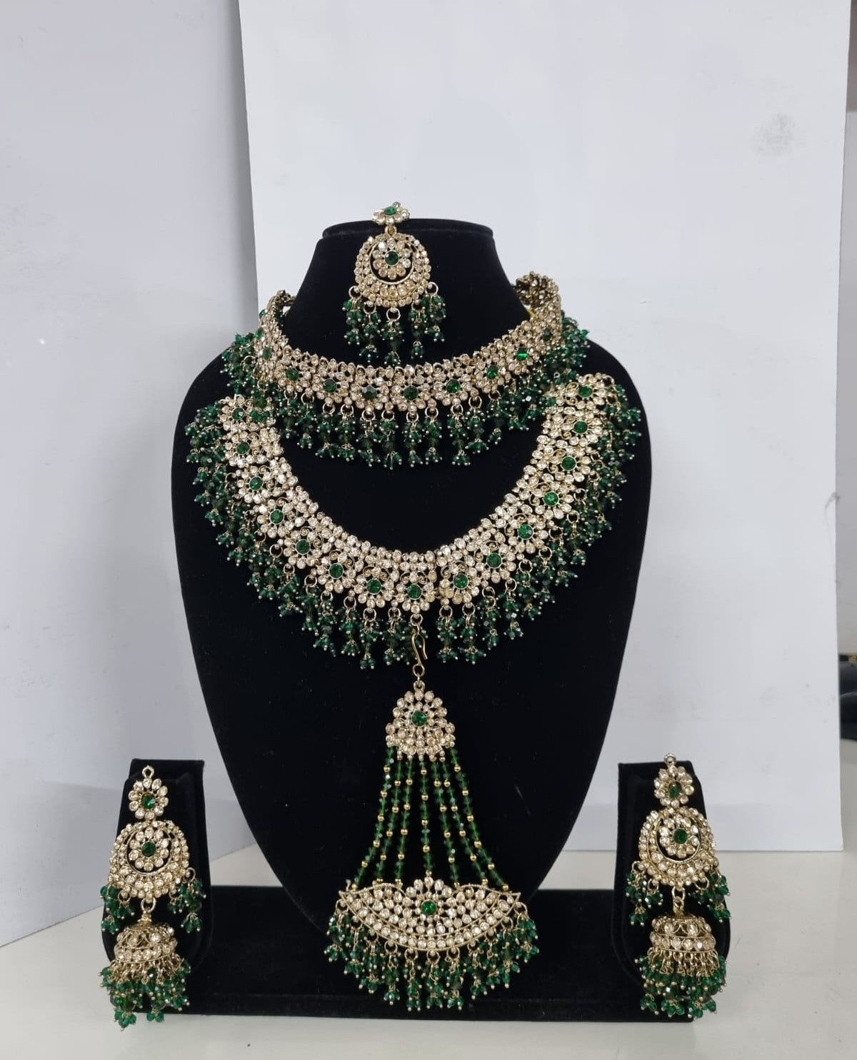 Luxury Baby Pink Bridal Jewelry Set