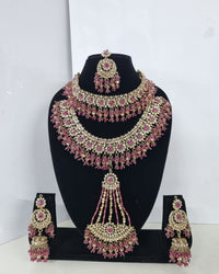 Luxury Baby Pink Bridal Jewelry Set