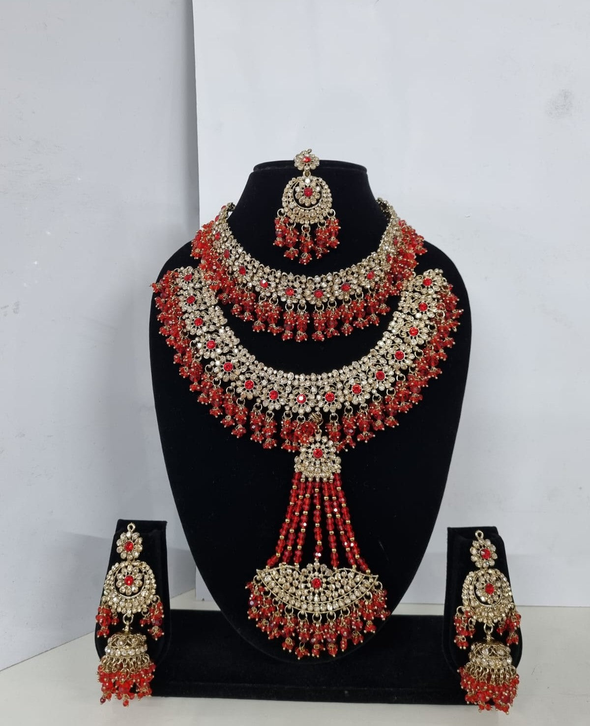 Luxury Baby Pink Bridal Jewelry Set