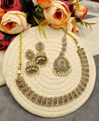 Traditional Stone Choker & Jhumka Jewelry Set