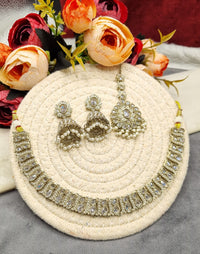 Traditional Stone Choker & Jhumka Jewelry Set