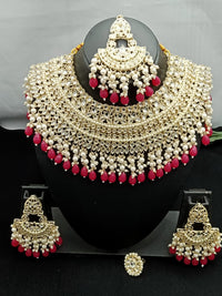 Emerald Green Pearl Bridal Jewellery Set