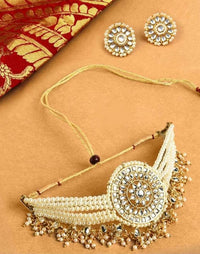 Choker Jewellery Set With Earring Mnagtika
