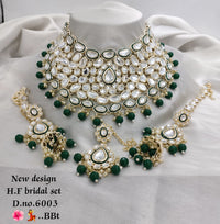 Choker Gold Plated Kundan Stone Jewellery Set