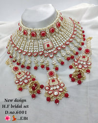 Gold Plated Kundan Stone Choker Jewellery Set
