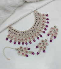 CHOKER NECKLACE EARRING JEWELLERY SET FOR WOMEN