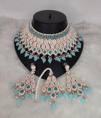 Choker Rose Gold Plated Jewellery Set
