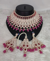 Choker Rose Gold Plated Jewellery Set