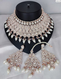 Choker Rose Gold Plated Jewellery Set