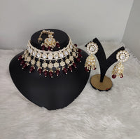 Kundan Stone Gold Plated Choker Jewellery Set