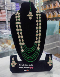 CZ Stone Rose Gold Palted Jewellery Set