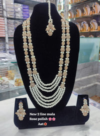 CZ Stone Rose Gold Palted Jewellery Set
