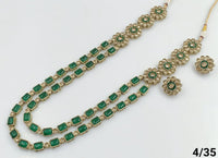 Antique Gold Plated Long Jewellery Set