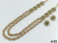 Antique Gold Plated Long Jewellery Set