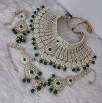 Choker Gold Plated Kundan Stone Jewellery Set