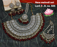 Antique Gold Plated Choker Jewellery Set