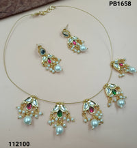 Gold Plated Choker Jewellery Set
