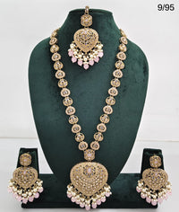 Necklace Set with Earrings & Maang Tikka – Traditional Long Set for Wedding & Festive Wear