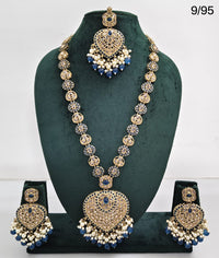 Necklace Set with Earrings & Maang Tikka – Traditional Long Set for Wedding & Festive Wear