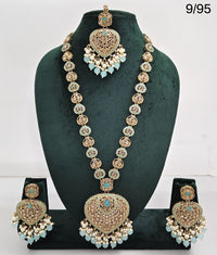 Necklace Set with Earrings & Maang Tikka – Traditional Long Set for Wedding & Festive Wear