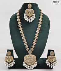 Necklace Set with Earrings & Maang Tikka – Traditional Long Set for Wedding & Festive Wear