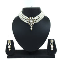 Gold Plated CZ Stone Choker Jewellery Set
