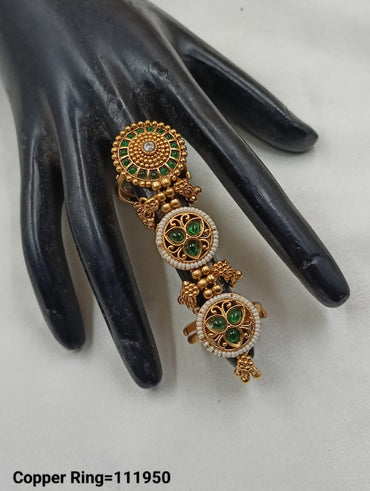 Gold Plated Traditional Copper Ring