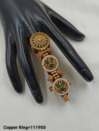 Gold Plated Traditional Copper Ring