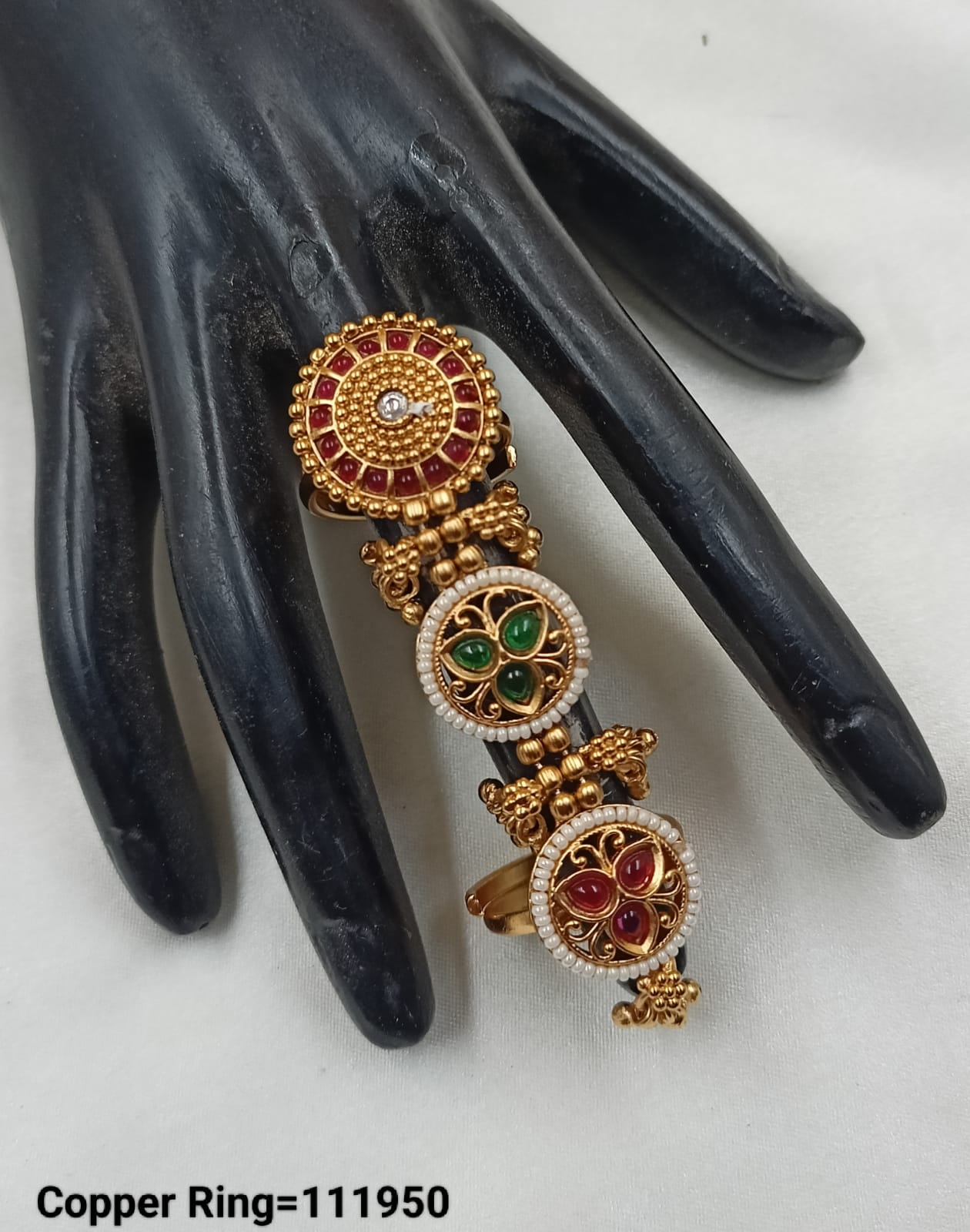 Gold Plated Traditional Copper Ring