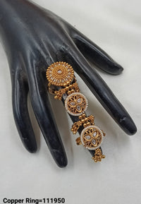 Gold Plated Traditional Copper Ring