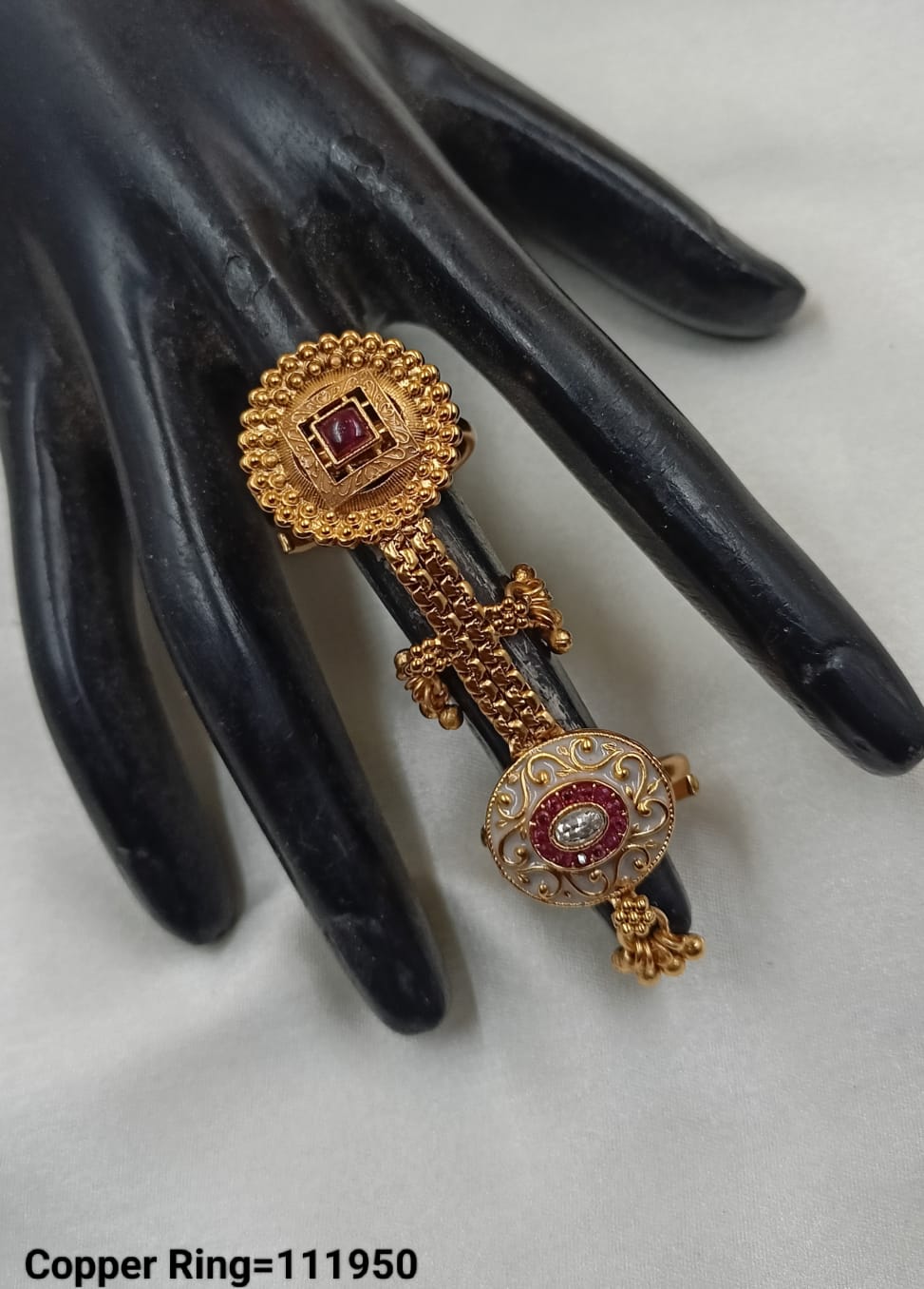 Gold Plated Traditional Copper Ring