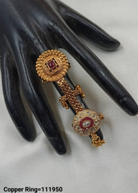 Gold Plated Traditional Copper Ring
