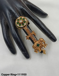 Gold Plated Traditional Copper Ring