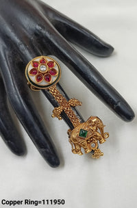 Gold Plated Traditional Copper Ring