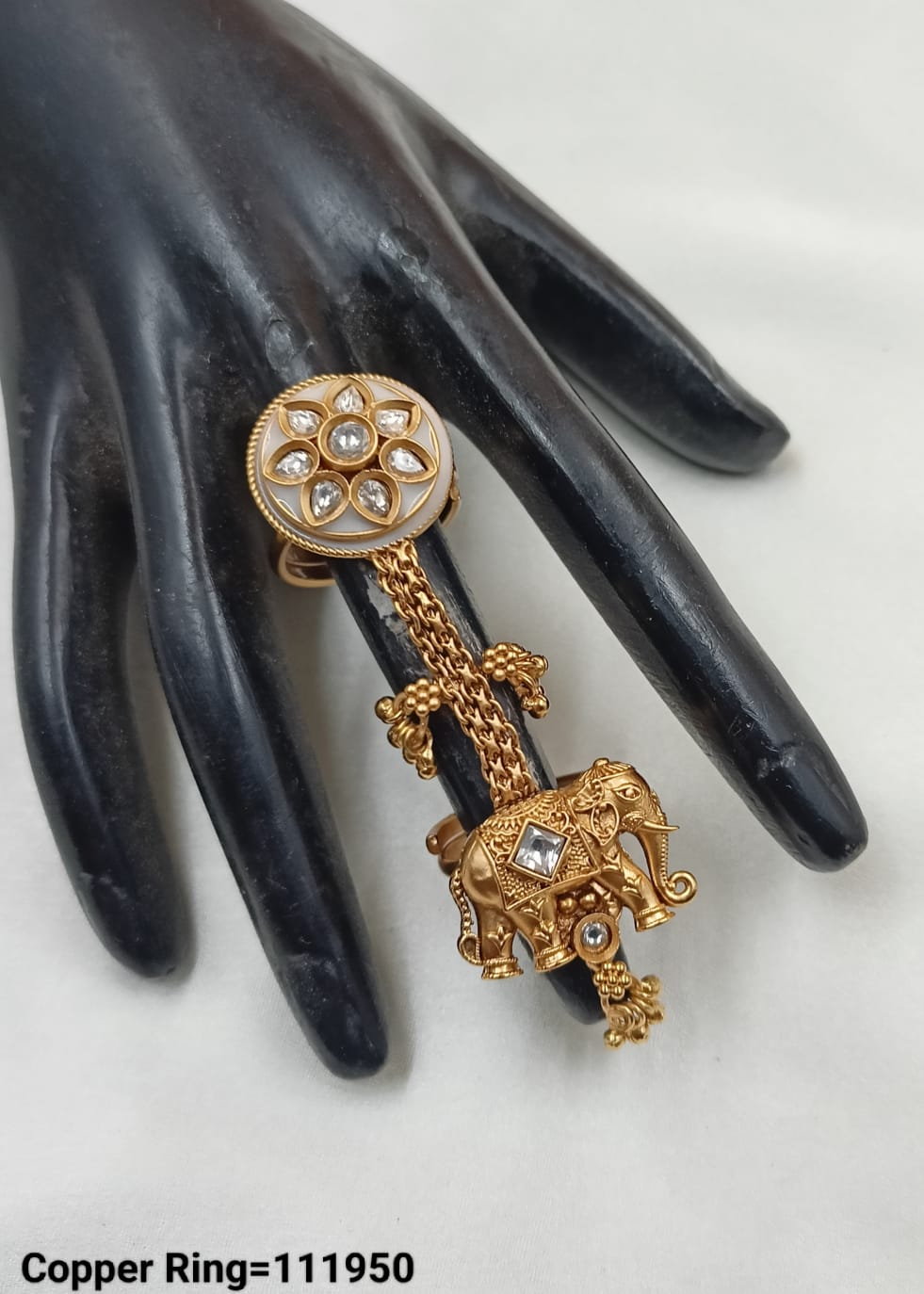 Gold Plated Traditional Copper Ring