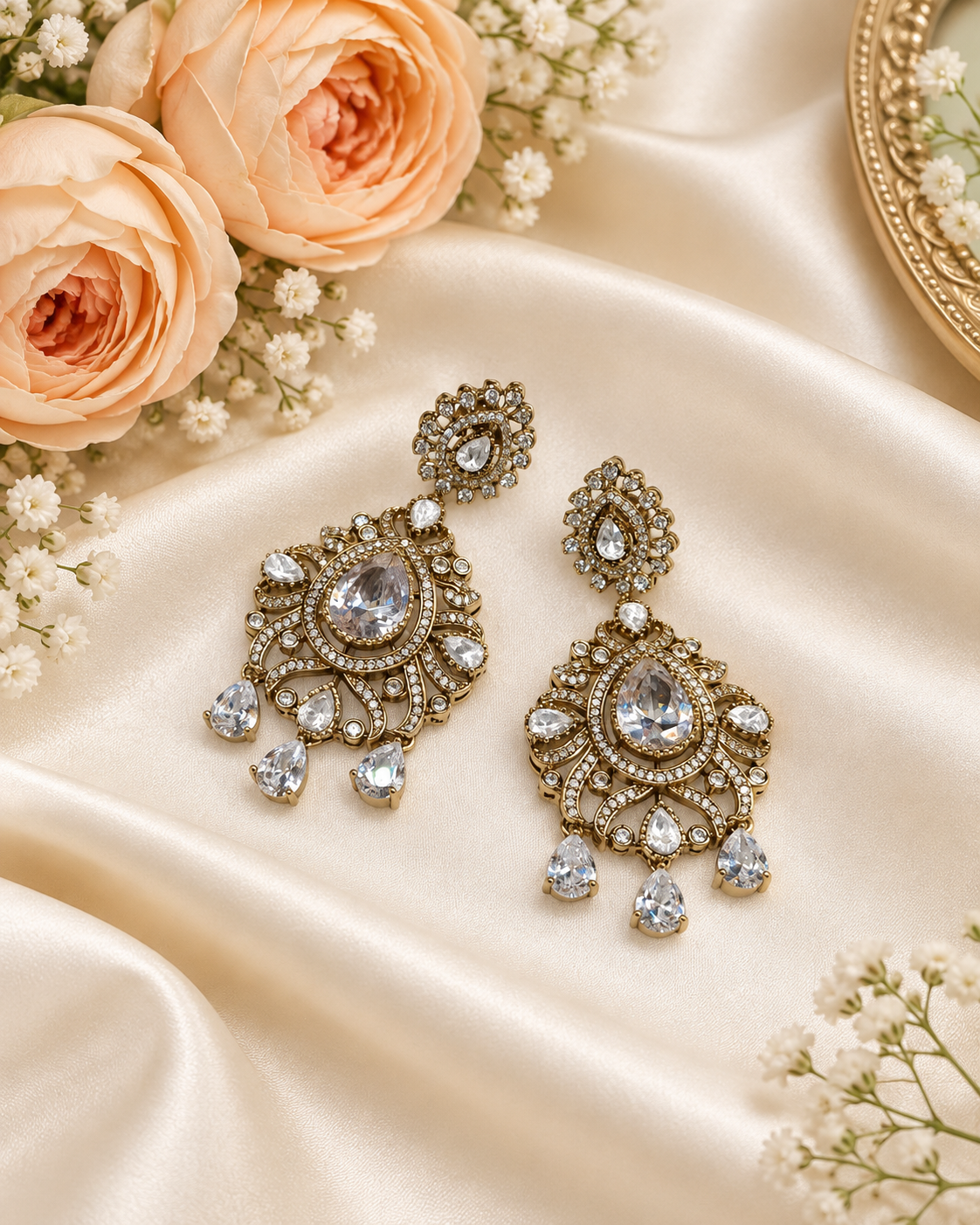 Imperial Arch Kundan Earrings