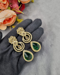 Teardrop Crystal Art Deco Statement Earrings