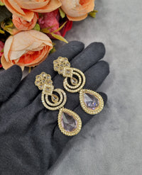 Teardrop Crystal Art Deco Statement Earrings