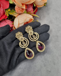 Teardrop Crystal Art Deco Statement Earrings