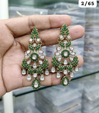 Royal Chandelier Earrings Antique Gold Ethnic Statement Jewelry