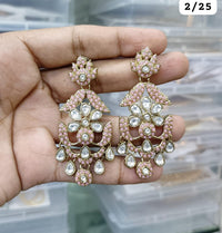 Royal Chandelier Earrings Antique Gold Ethnic Statement Jewelry