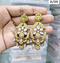 Royal Chandelier Earrings Antique Gold Ethnic Statement Jewelry