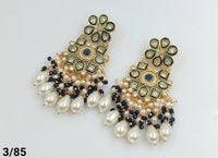Gold Plated Kundan Stone Earring