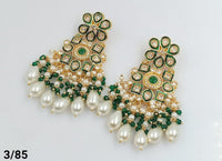 Gold Plated Kundan Stone Earring