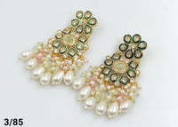 Gold Plated Kundan Stone Earring