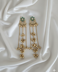 Traditional Kashmiri Ghungroo With Long Chain Drop Earrings For Woman