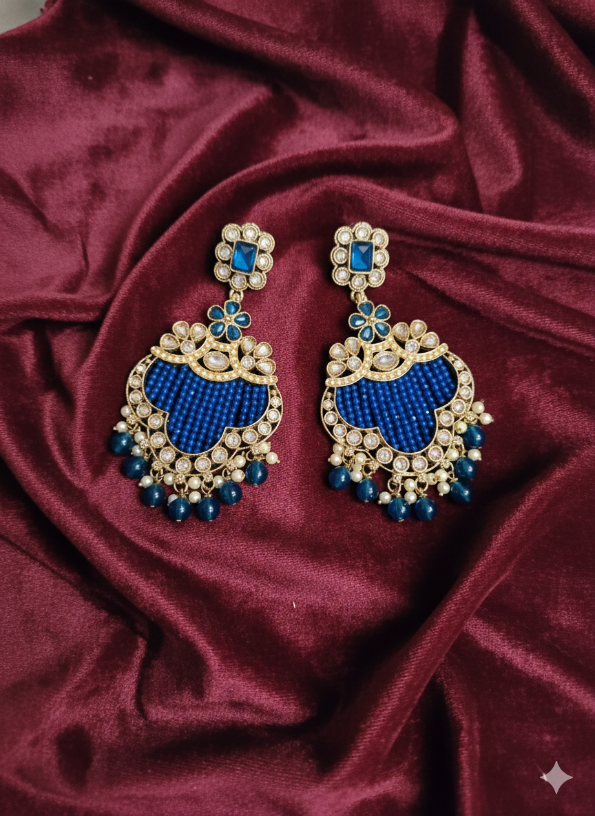 Traditional Black Chandelier Drop Dangle Earring