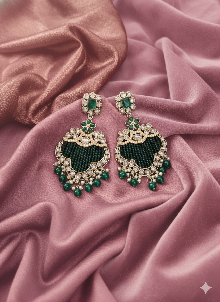 Traditional Black Chandelier Drop Dangle Earring